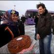 Jaromíra Jágra vítali v Rusku chlebem a solí (foto: khl.ru)
